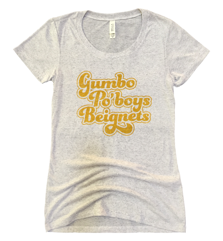 Gumbo Poboys Beignets Women's T shirt